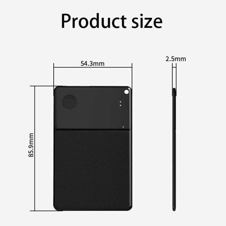 S22 Ultra-thin Card Type Mini GPS Global Smart Bluetooth Location Tracker Anti-lost Device, S22