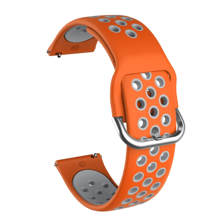 For Samsung Galaxy Watch Active2 44mm Two-color Silicone Replacement Strap Watchband