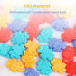 Colorful bee-shaped plastic pieces for a balance sensory toy