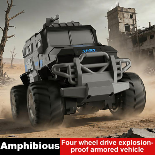 JJR/C Q241 Four-Wheel Drive Amphibious Explosion Proof Waterproof Remote Control Armored Vehicle