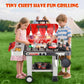42pcs / Set Electric Sound and Light Spray Children Pretend Simulation Barbecue Grill Toy Set