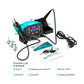 Hot air gun station kit with stand base, power cord, and manual plus tips