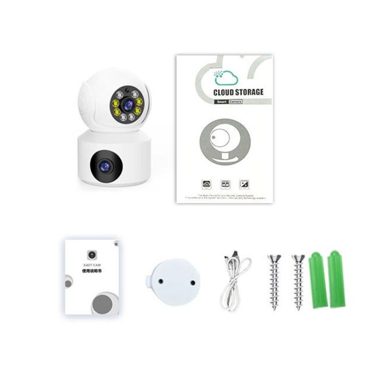 360-Degree Rotating 1080P HD Night Vision Remote Dual-Lens Smart Surveillance Camera, A11