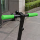 Scooter handlebar silicone anti-slip covers, green textured grips