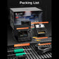 Soldering station starter kit with box, sleep stand, and green-handled soldering iron
