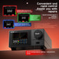 Smart soldering station front panel with color screen and temperature adjustment controls