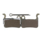 Resin semi-metal hydraulic brake pads for Xtech, two pads with metal retaining pin