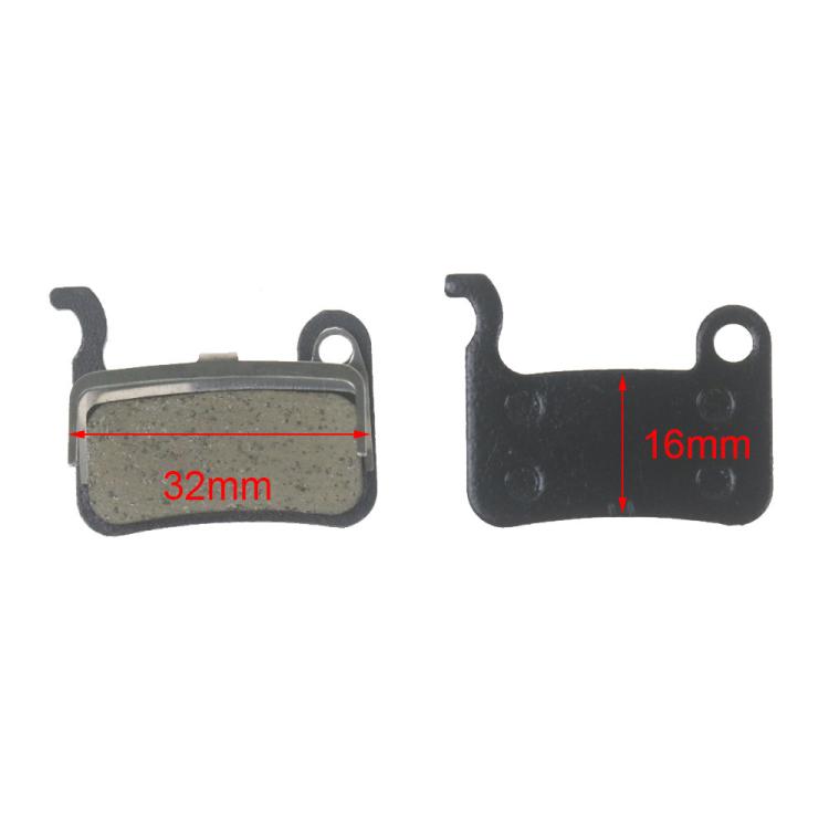 Resin semi-metal hydraulic brake pads for Xtech, left 32mm and right 16mm