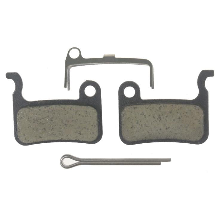 Resin semi-metal hydraulic brake pads for Xtech, two pads with spring clip