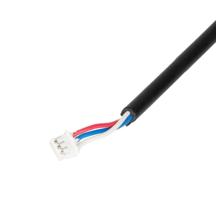 Black cable harness with small white connector for scooter bell brake