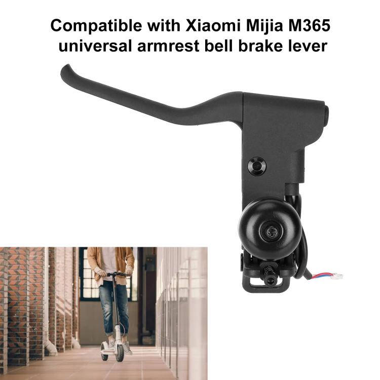 Universal black scooter bell brake lever handle for armrest mount