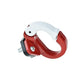 Red alloy steel front scooter hook with mounting bolt and clamp