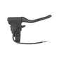 Black brake lever side bell handle with mounted bracket and wiring