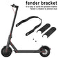 Black rear fender bracket kit with gap cover plates and mounting screws