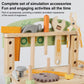 Simulation DIY Children Pretend Play Multifunctional Wooden Tool Bench