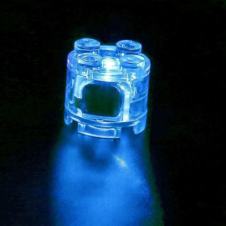 2x2 Round Building Blocks LED Light Accessories DIY Educational Toy