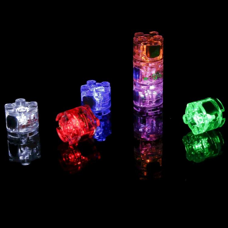 2x2 Round Building Blocks LED Light Accessories DIY Educational Toy