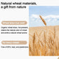 Wheat straw material graphic with golden wheat stalks