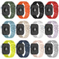 Perforated TPU watch bands in 12 colors, shown from the back