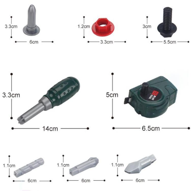 Children Pretend Play DIY Simulation Electric Drill Tool Set
