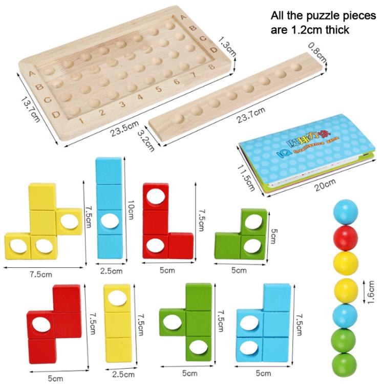 Children Magic Cube Wooden Educational Building Block Puzzle