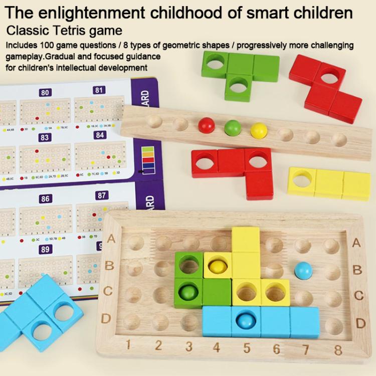 Children Magic Cube Wooden Educational Building Block Puzzle