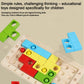 Children Magic Cube Wooden Educational Building Block Puzzle
