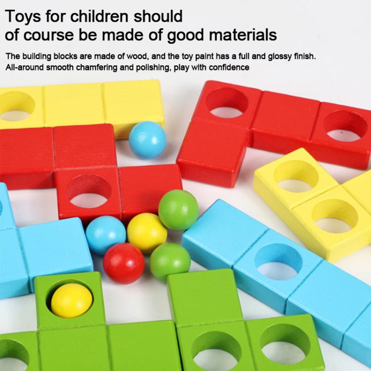 Children Magic Cube Wooden Educational Building Block Puzzle