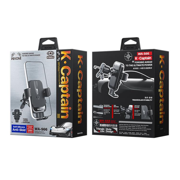 Car phone holder retail boxes for WK WA-S66 air vent mount