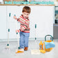 Children's cleaning play kit with extendable mops, brushes, spray bottle and bucket