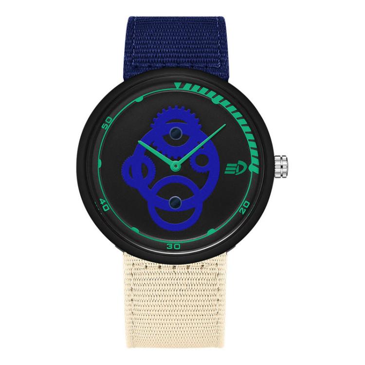 SANDA 3216 Minimalist Style 5ATM Waterproof Student Watch with Nylon Strap