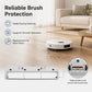 Main brush cover replacement for robot vacuum, white cover with black button-like tabs