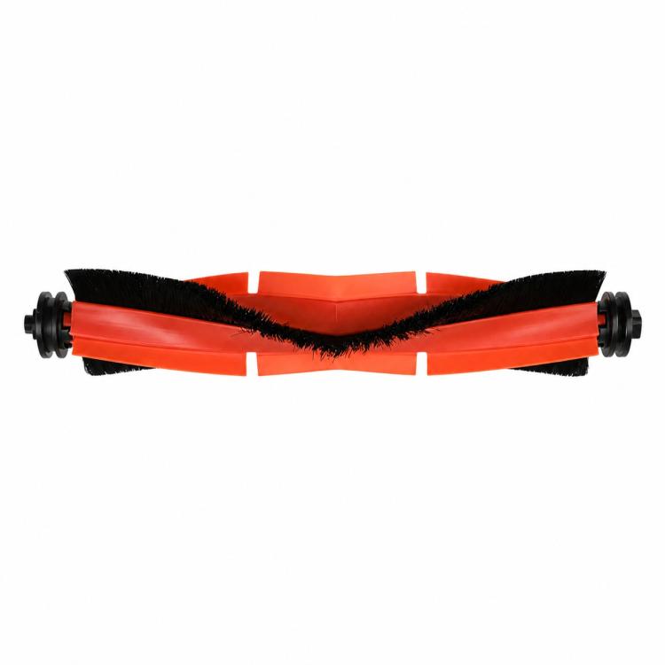 Replacement main roller brush with orange housing and black bristles