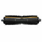 Replacement main roller brush for robot vacuum, black bristles with yellow stripe