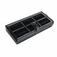 Replacement filter for robot vacuum, rectangular plastic frame with black grille