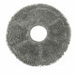 Replacement dark gray mop pad for robot vacuum, circular loop fabric with center hole