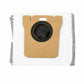 Replacement activated carbon dust bag for robot vacuum, brown bag with black sealing disc