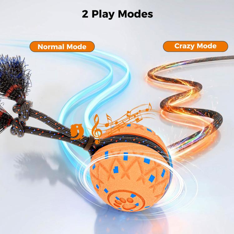 O28 Smart Automatic Pet Toy Ball Dog Training with Sound & Rope, O28