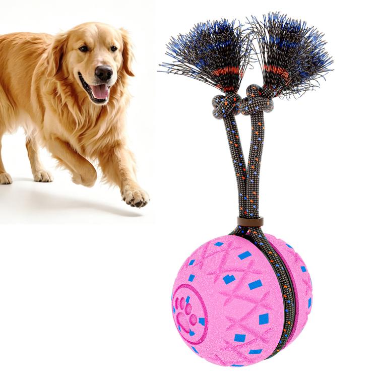 O28 Smart Automatic Pet Toy Ball Dog Training with Sound & Rope, O28