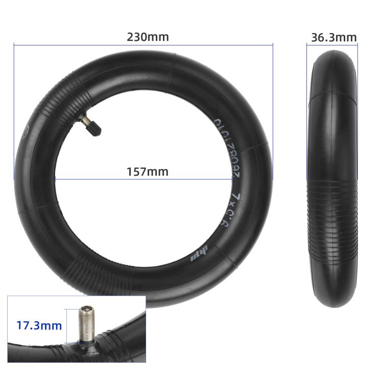 Electric Scooter 9.5 inch Thickened Straight-nose Inner Tube