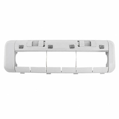 White main brush cover for robot vacuum, replacement accessory with snap-in design