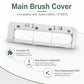 White main brush cover replacement part for robot vacuum, precision-fit housing