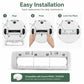 White main brush cover installation on robot vacuum bottom plate, replacement part