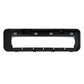 Black main brush cover replacement for robot vacuum, snap-in brush housing