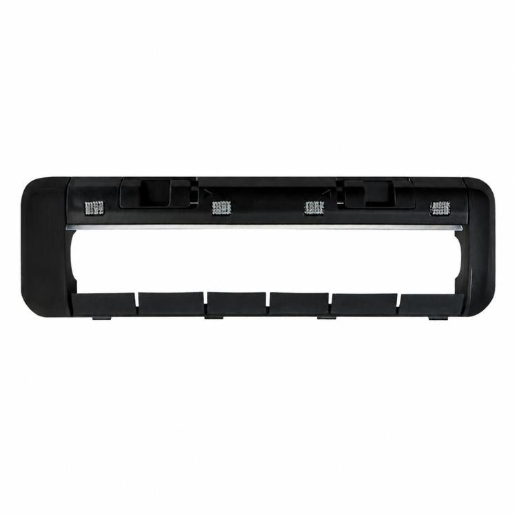 Black main brush cover replacement for robot vacuum, snap-in brush housing