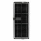 Rectangular replacement filter with black pleated filter media and plastic frame