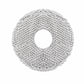 Circular microfiber mop pad with center hole, light gray