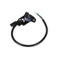 Black brake handle hall effect sensor bracket with wiring and small connector