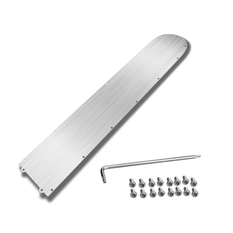 Stainless steel electric scooter base plate with screw set and hex wrench
