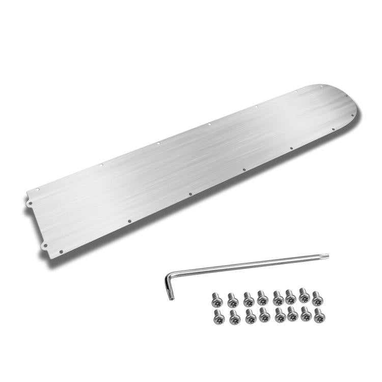 Stainless steel scooter base plate, with screws and L-shaped hex wrench